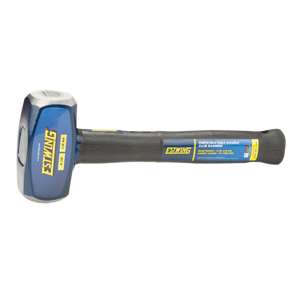 Estwing ECH-412X Indestructible Shaft Club Hammer, 1.8kg/4lb, 300mm : Model No. ECH-412X