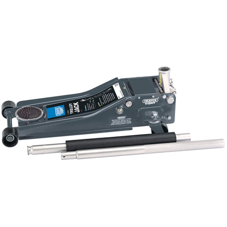 DRAPER Expert 2 tonne Low Profile Trolley Jack with 'Quick Lift' Facility: Model No.TJ2-PRO-C