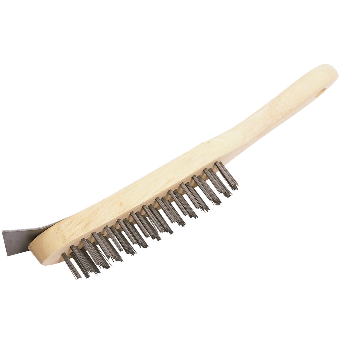DRAPER 290mm 4 Row Wire Scratch Brush with Scraper: Model No.WB/IS