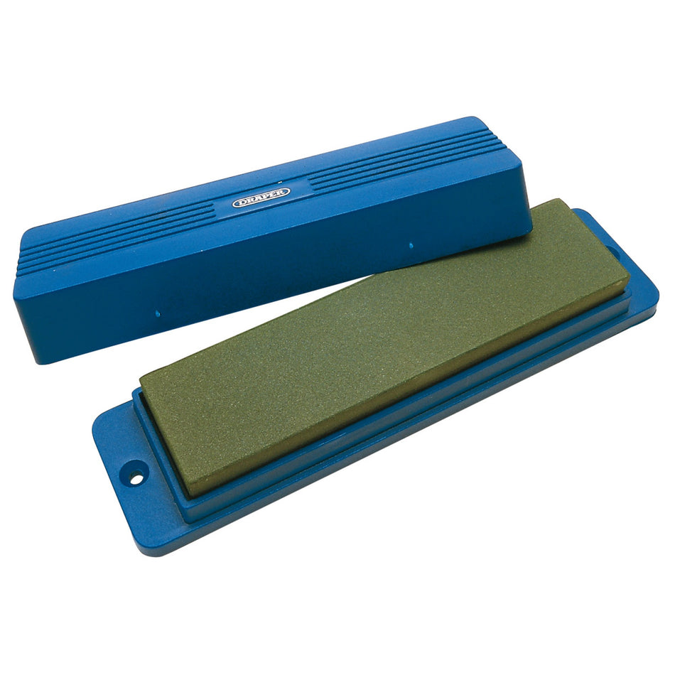DRAPER 200 x 50 x 25mm Silicone Carbide Sharpening Stone with Box: Model No.1008/45A