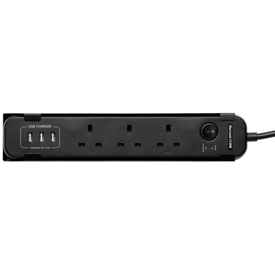 BUNKER UK Power Strip with Magnetic Holder