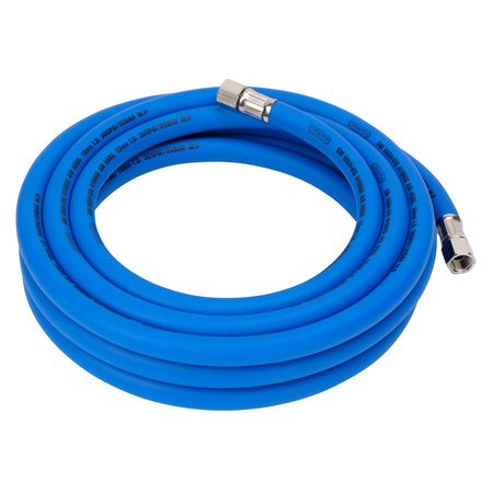 High Visibility Hybrid Air Hose, 5m x 10mm, 1/4" BSP, Blue