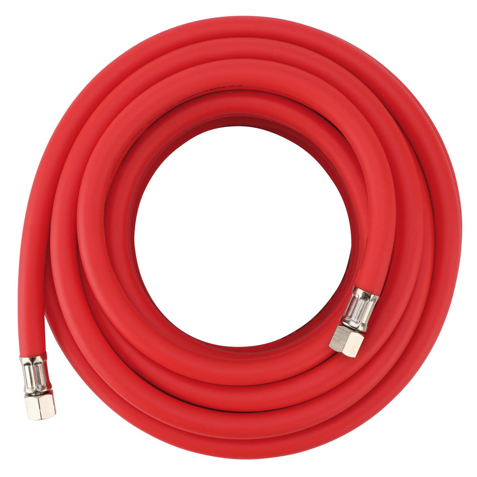 High Visibility Hybrid Air Hose, 15m x 10mm, 1/4" BSP, Red