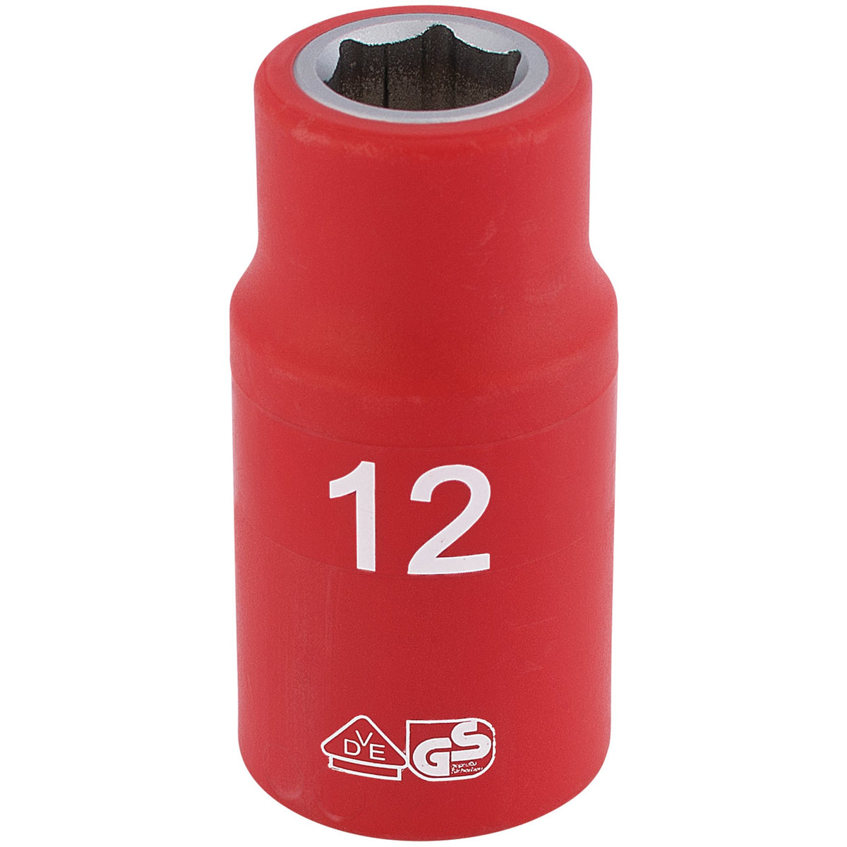 DRAPER 1/2" Sq. Dr. Fully Insulated VDE Socket (12mm): Model No. H6VDE-MM/B