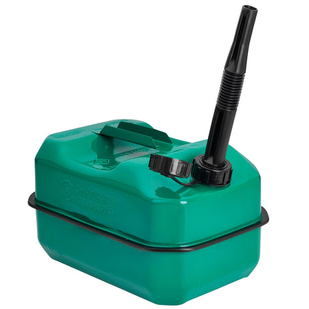 Flat Steel Fuel Can, 10L, Green
