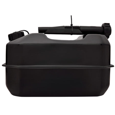 Flat Steel Fuel Can, 10L, Black
