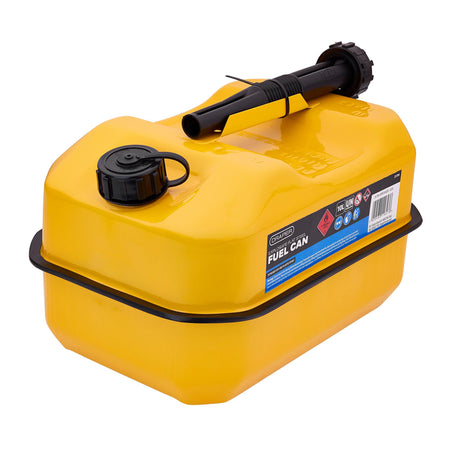 Explosafe Flat Steel Fuel Can, 10L, Yellow