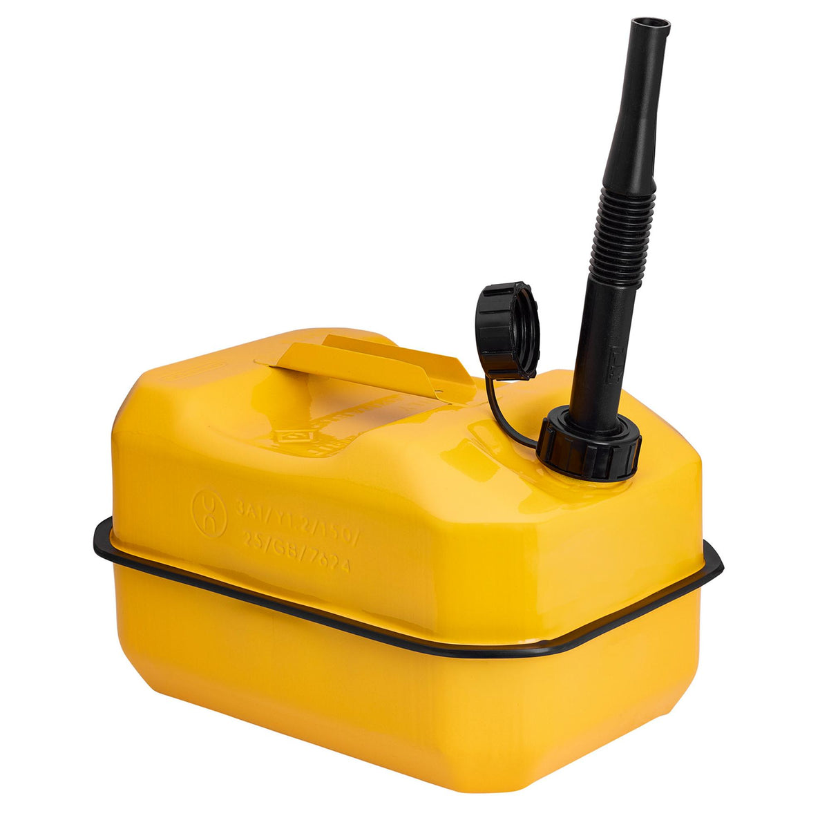 Explosafe Flat Steel Fuel Can, 10L, Yellow