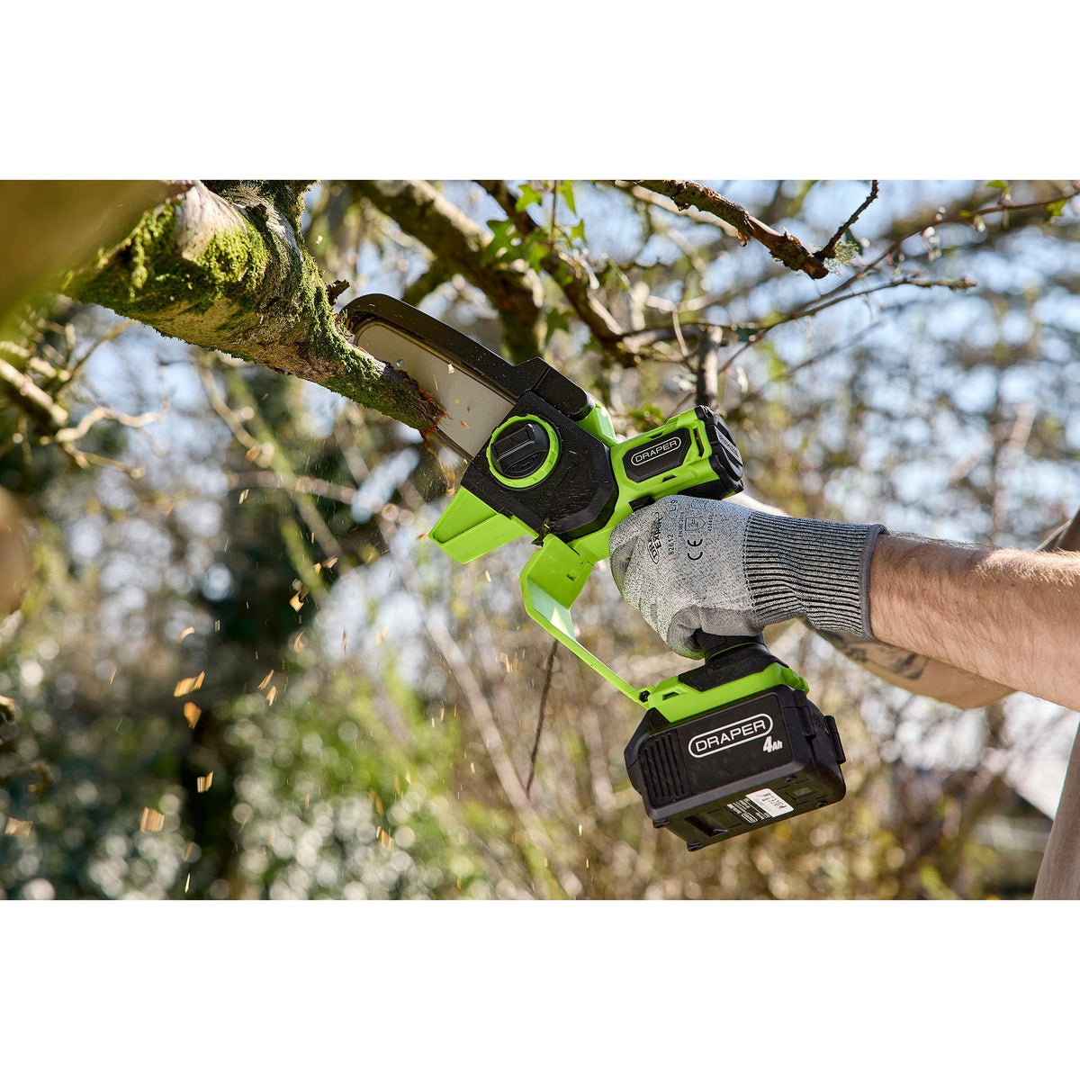 18V Brushless Mini Pruner Saw, 1 x 4.0Ah Battery, 1 x Charger