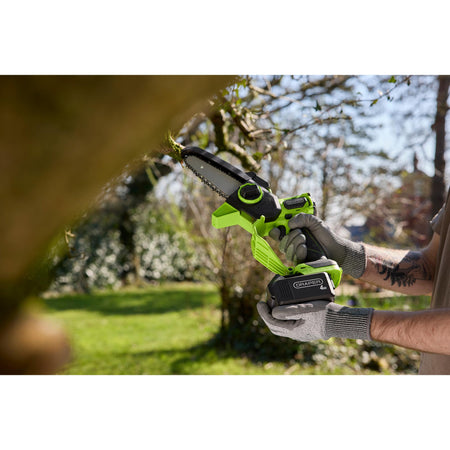 18V Brushless Mini Pruner Saw, 1 x 4.0Ah Battery, 1 x Charger