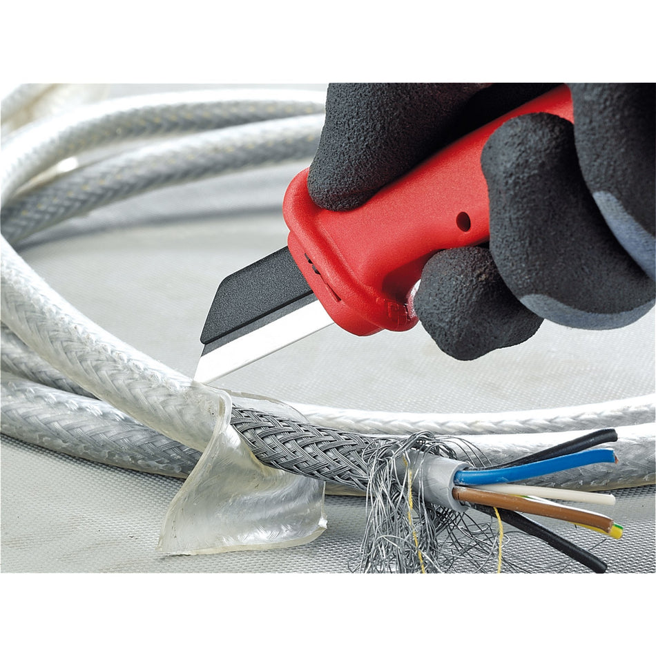Knipex 185mm Fully Insulated Cable Knife : Model No.98 56