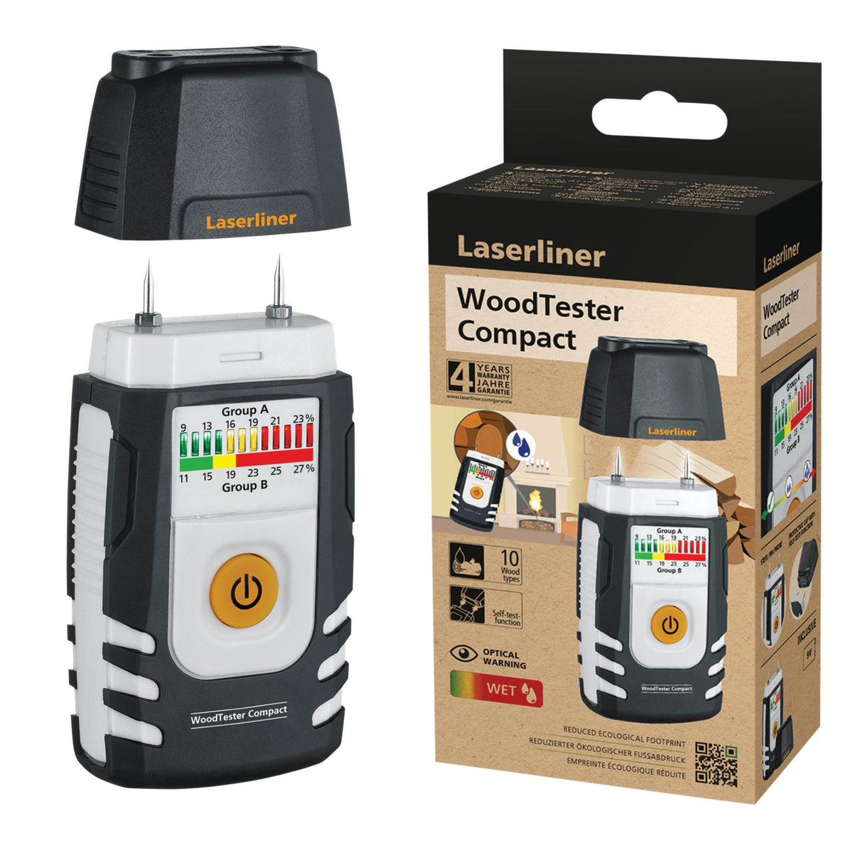 Laserliner 082.004E WoodTester Compact Wood Moisture Instrument
