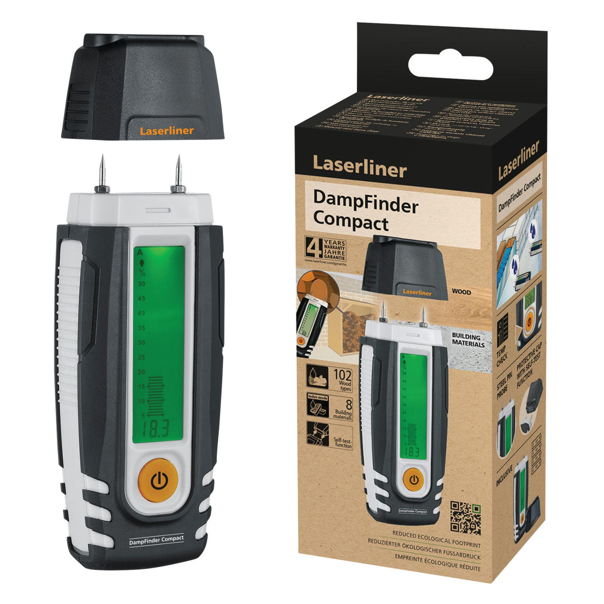 Laserliner 082.015E DampFinder Compact Material Moisture Measuring Device
