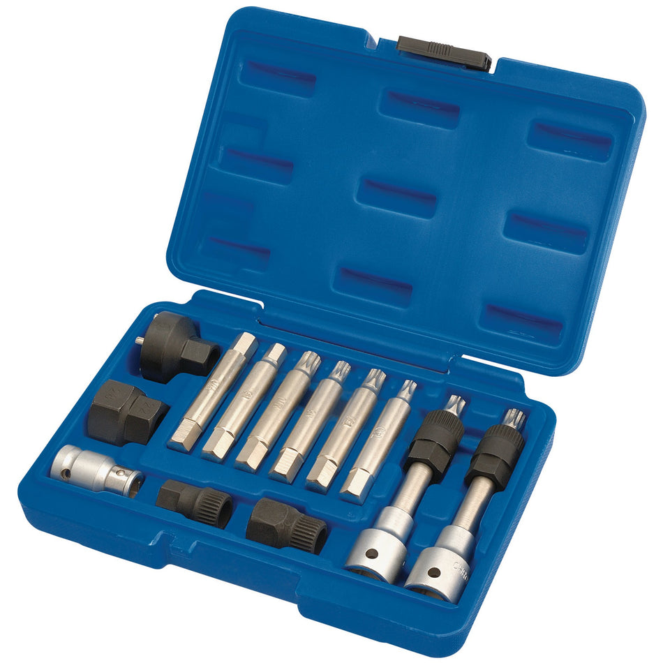 DRAPER Expert 13 piece Alternator Pulley Tool Kit: Model No.AFWPS13