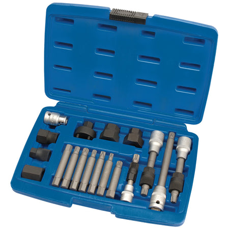 DRAPER Expert 18 piece Alternator Pulley Tool Kit: Model No.AFWPS18