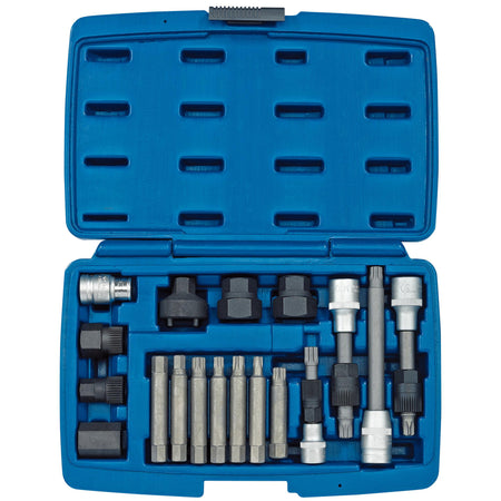 DRAPER Expert 18 piece Alternator Pulley Tool Kit: Model No.AFWPS18