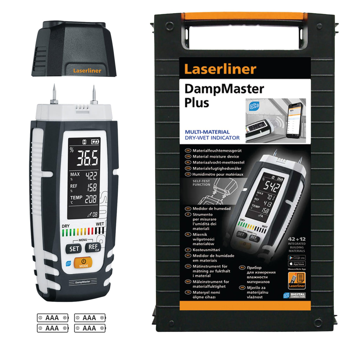 Laserliner 082.328A DampMaster Plus Material Moisture Measuring Device