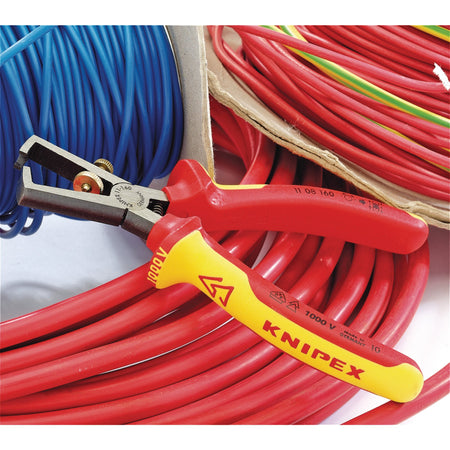 Knipex 160mm Fully Insulated Wire Stripping Pliers : Model No.11 08 160UKSBE