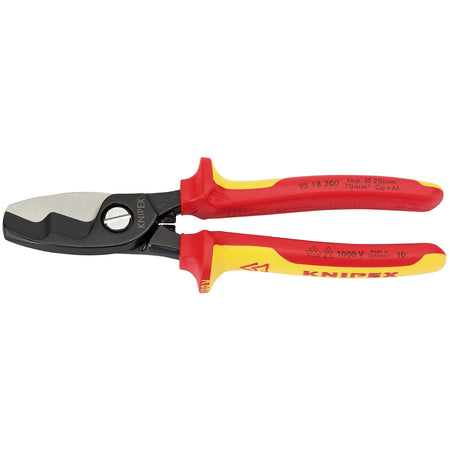 Knipex 200mm Fully Insulated Cable Shears : Model No.95 18 200UKSBE