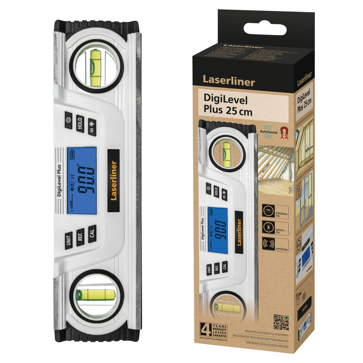 Laserliner 081.249E DigiLevel Plus 25 Digital Spirit Level, 250mm