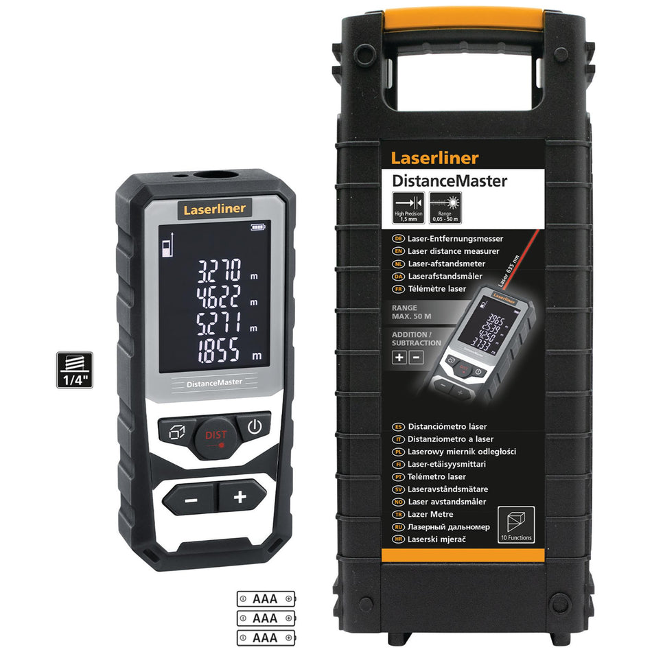 Laserliner 080.982A DistanceMaster Laser Rangefinder, 50m