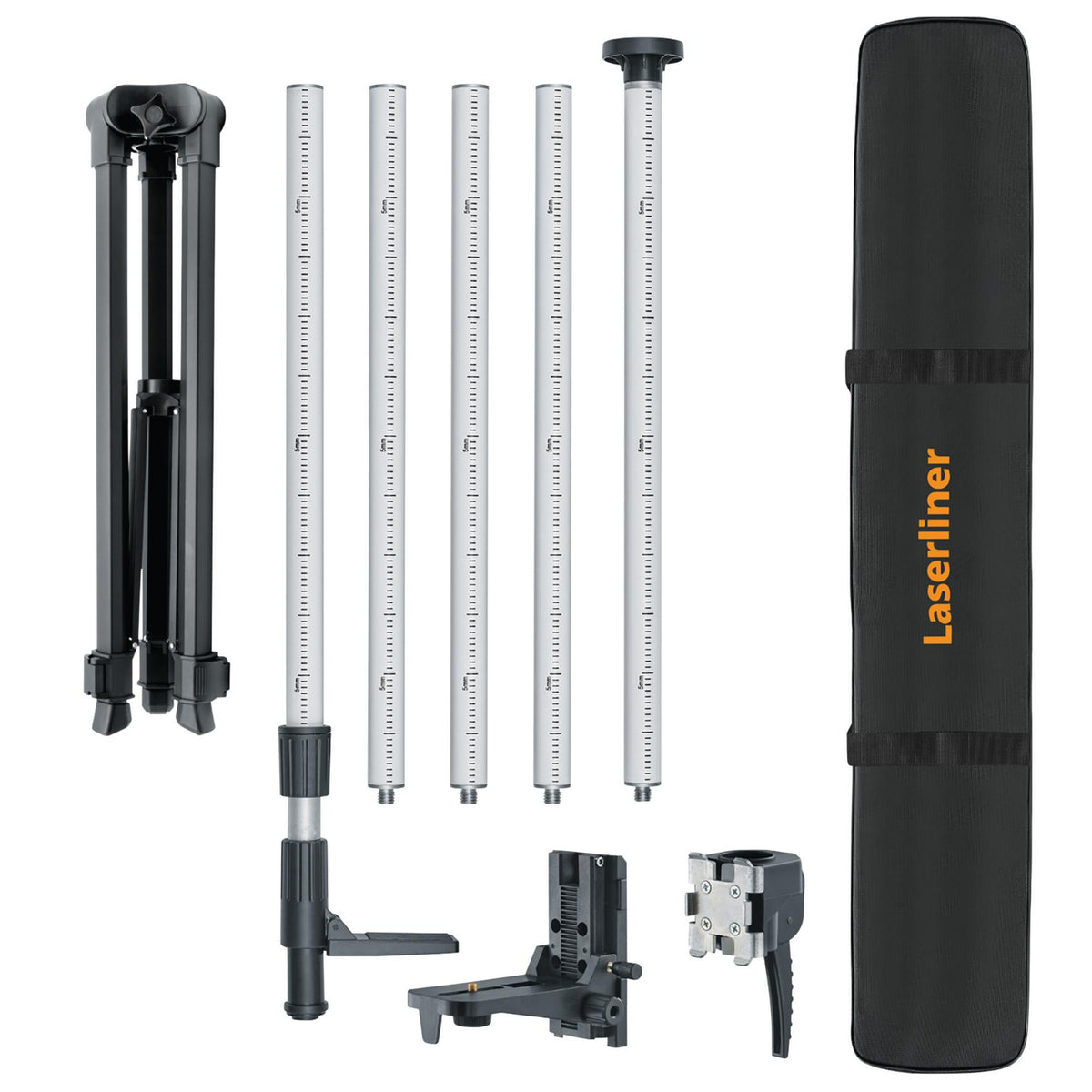 Laserliner 090.125A TelePod Stand Telescopic Clamping Tripod, 330cm