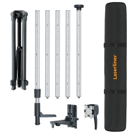 Laserliner 090.125A TelePod Stand Telescopic Clamping Tripod, 330cm