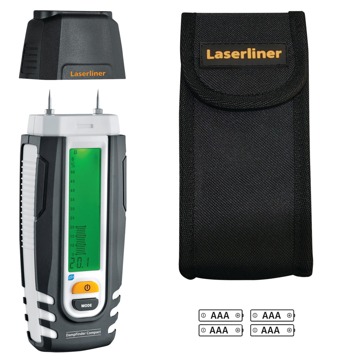 Laserliner 082.016A DampFinder Compact Plus Material Moisture Measuring Device
