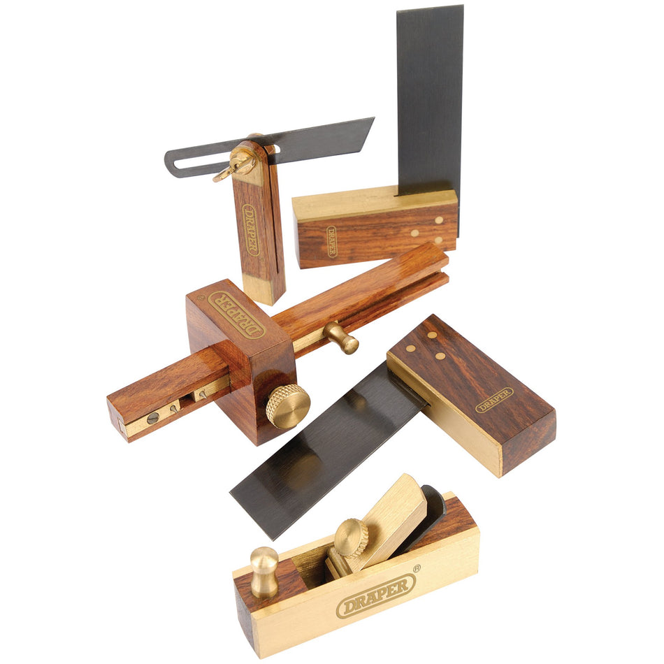 DRAPER 5 piece Mini Woodwork Set: Model No.MWWSET