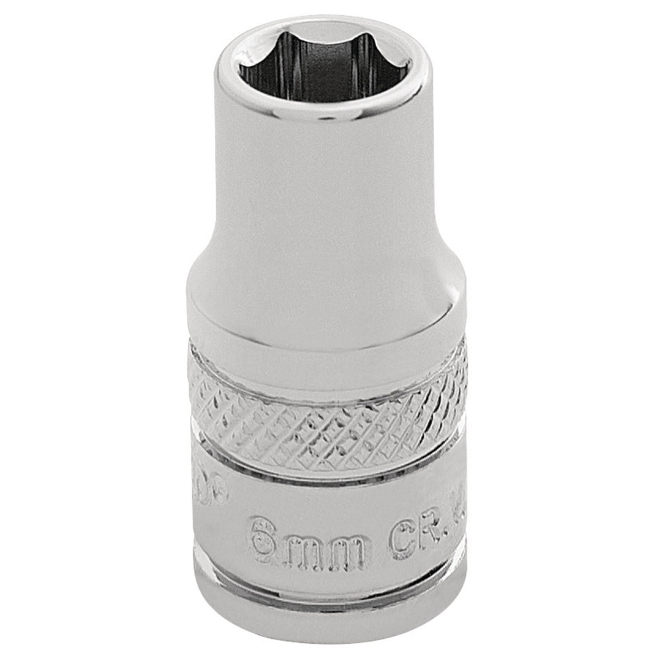 DRAPER 1/4" Square Drive Hi-Torq 6 Point Socket (6.0mm): Model No. B-MM/B