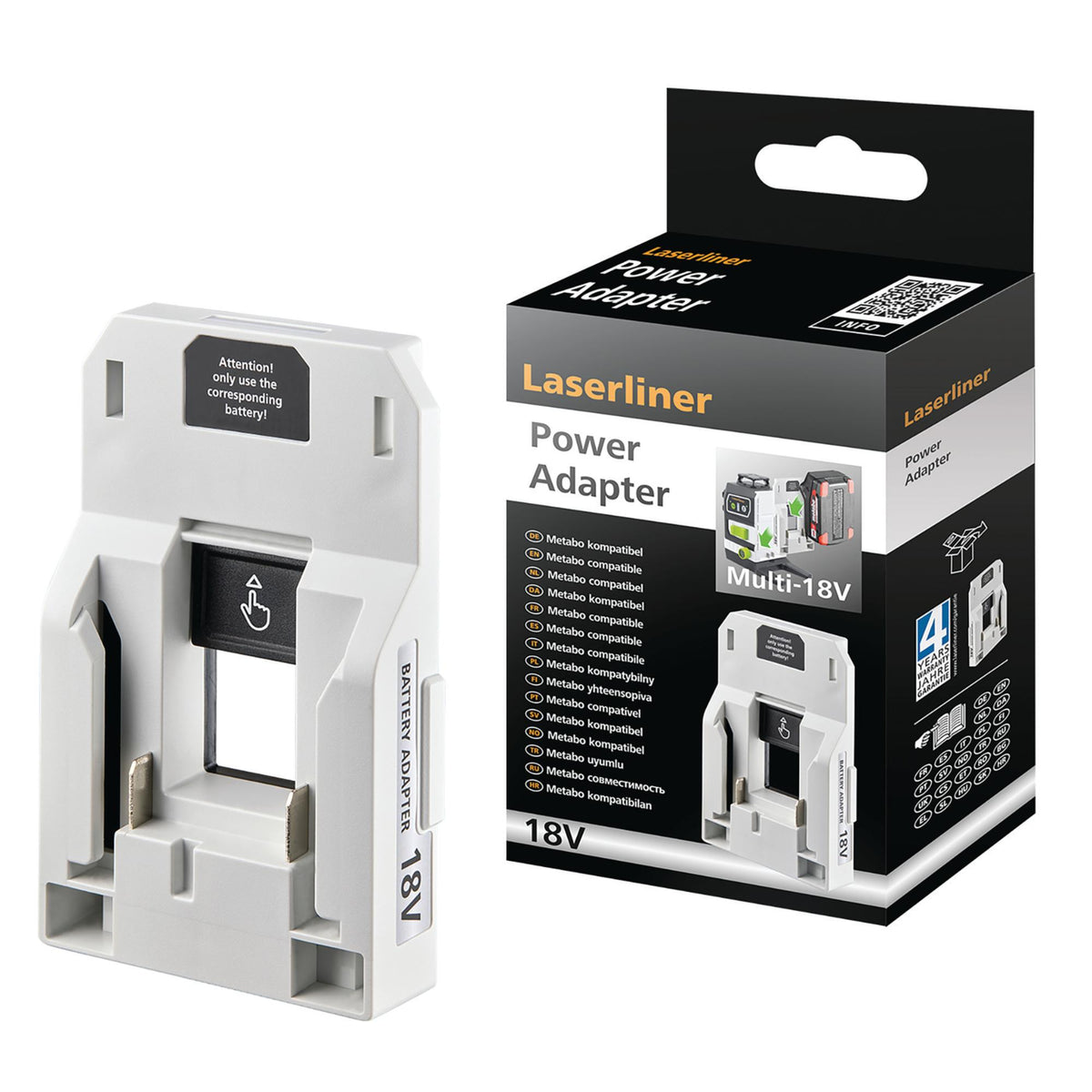 Laserliner 036.380.6A PowerAdapter Metabo compatible Multi-18V Akku-Adapter