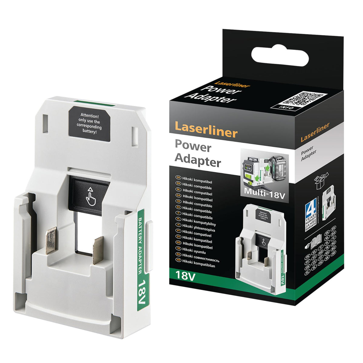 Laserliner 036.380.4A PowerAdapter Hikoki compatible Multi-18V Akku-Adapter