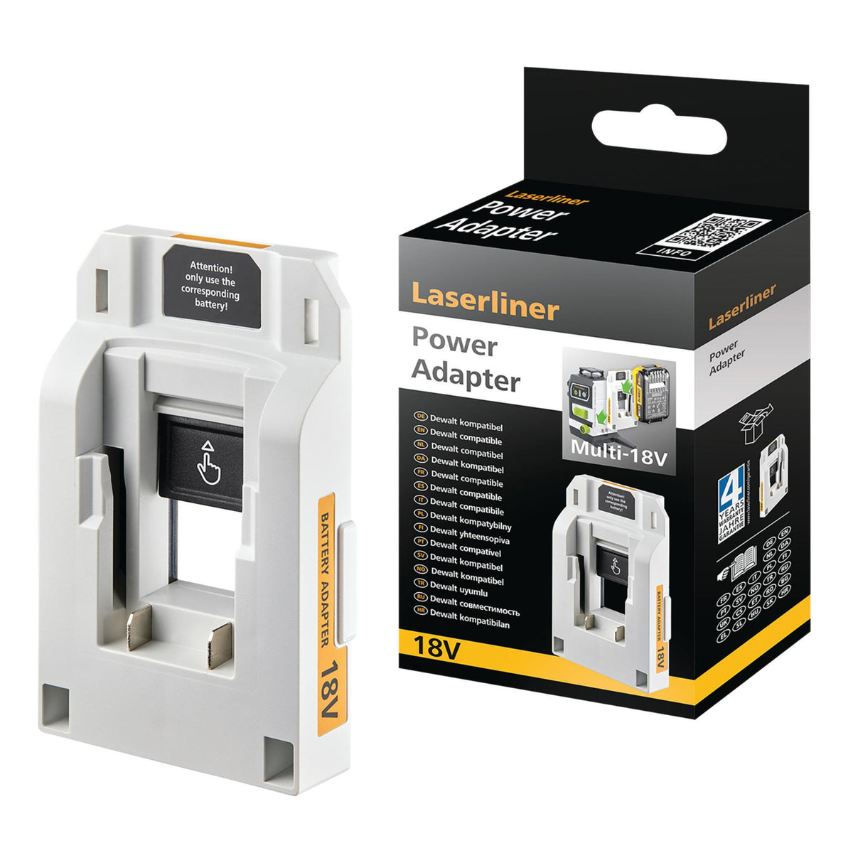 Laserliner 036.380.2A PowerAdapter DeWalt compatible Multi-18V Akku-Adapter