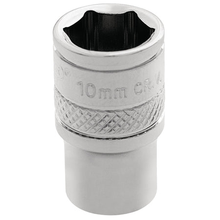 DRAPER 1/4" Square Drive Hi-Torq 6 Point Socket (10mm): Model No. B-MM/B