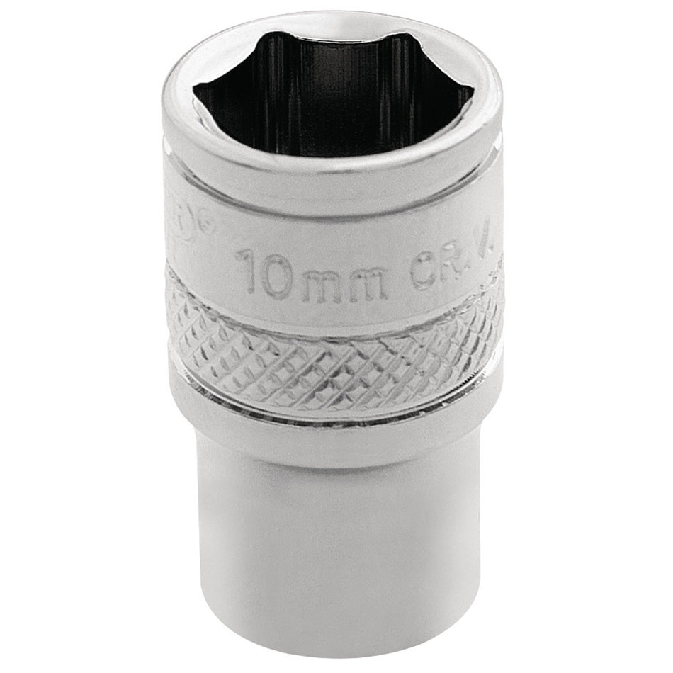 DRAPER 1/4" Square Drive Hi-Torq 6 Point Socket (10mm): Model No. B-MM/B