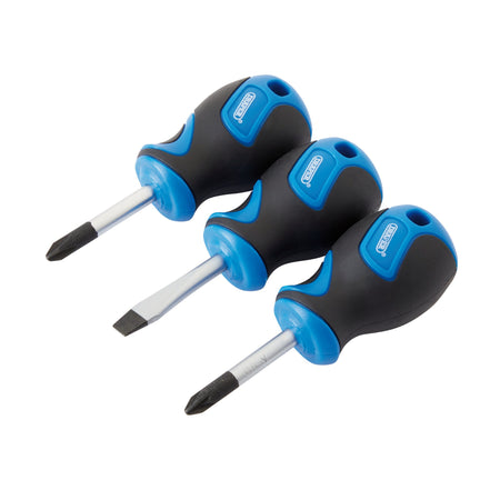 Draper Stubby Soft Grip Screwdriver Set (3 Piece) Model No. 865S/3