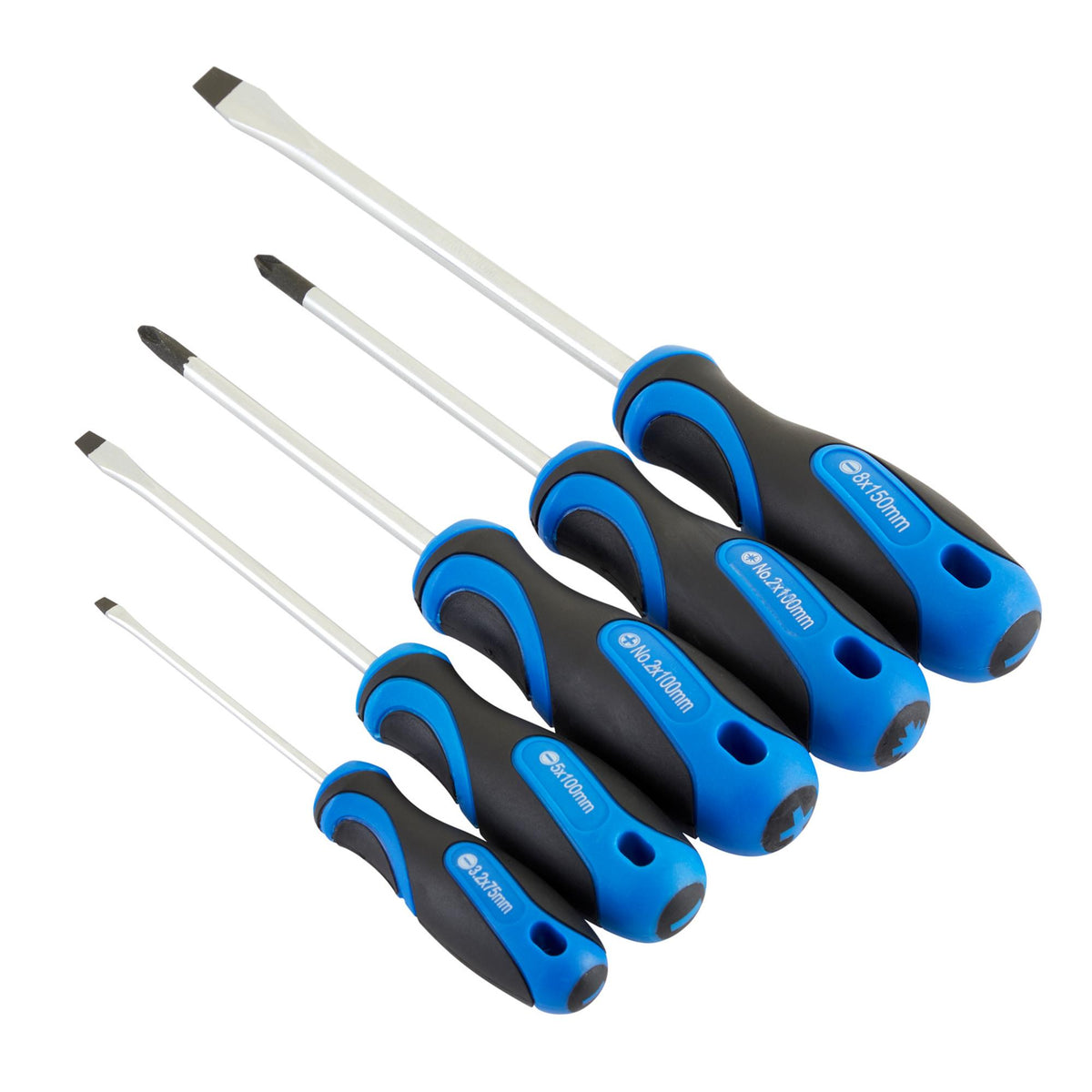 Draper Soft Grip Screwdriver Set (5 Piece) Model No. 865/5B