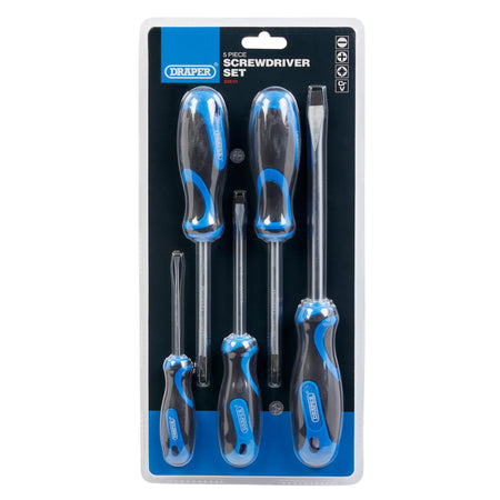 Draper Soft Grip Screwdriver Set (5 Piece) Model No. 865/5B