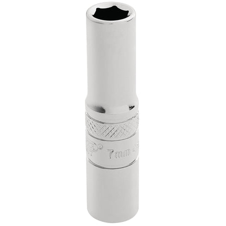 DRAPER 1/4" Square Drive Hi-Torq 6 Point Deep Socket (7mm): Model No. BT-MM/B