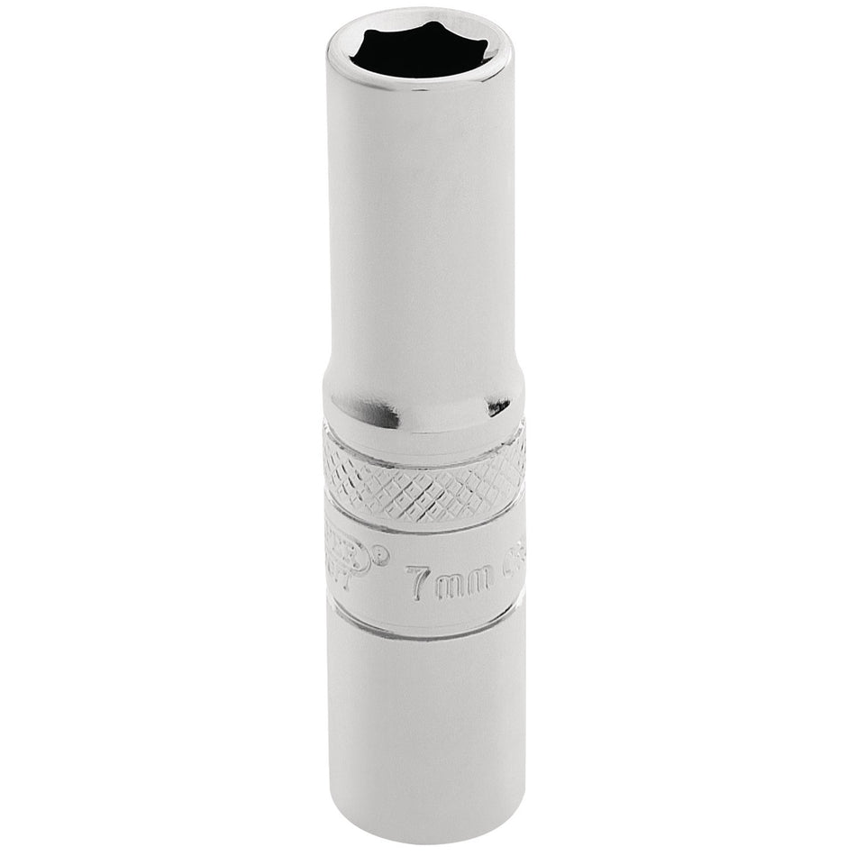 DRAPER 1/4" Square Drive Hi-Torq 6 Point Deep Socket (7mm): Model No. BT-MM/B