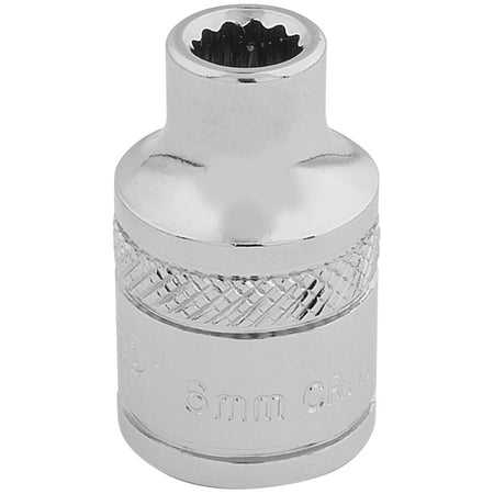 DRAPER 3/8" Square Drive Hi-Torq 12 Point Socket (6mm): Model No. D-MM/B