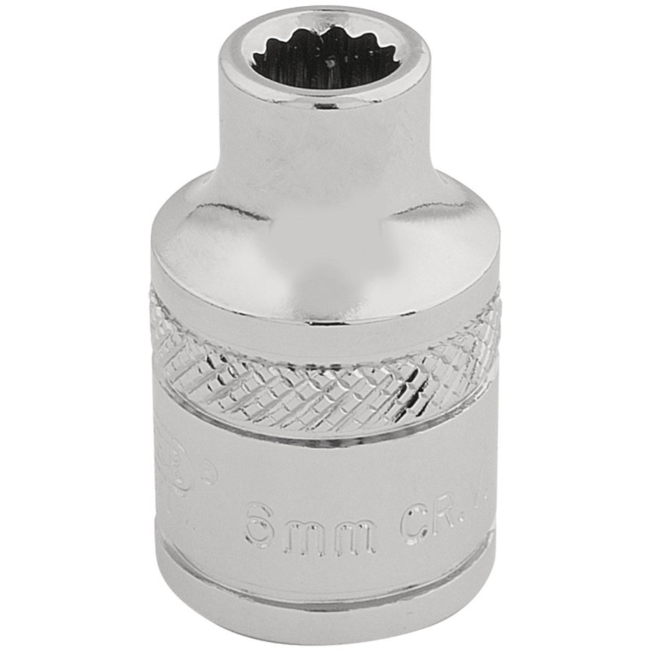 DRAPER 3/8" Square Drive Hi-Torq 12 Point Socket (6mm): Model No. D-MM/B