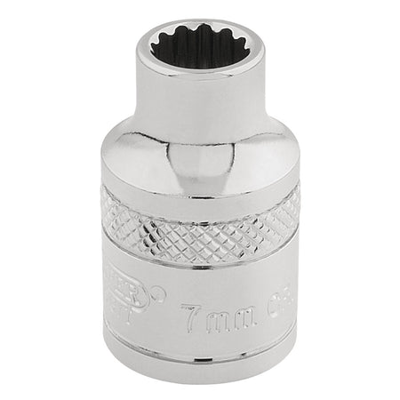 DRAPER 3/8" Square Drive Hi-Torq 12 Point Socket (7mm): Model No. D-MM/B