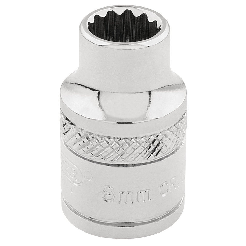 DRAPER 3/8" Square Drive Hi-Torq 12 Point Socket (8mm): Model No. D-MM/B