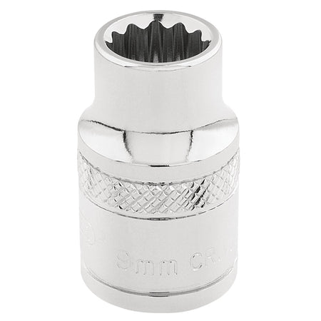 DRAPER 3/8" Square Drive Hi-Torq 12 Point Socket (9mm): Model No. D-MM/B