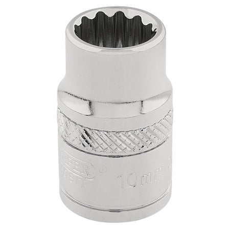 DRAPER 3/8" Square Drive Hi-Torq 12 Point Socket (10mm): Model No. D-MM/B