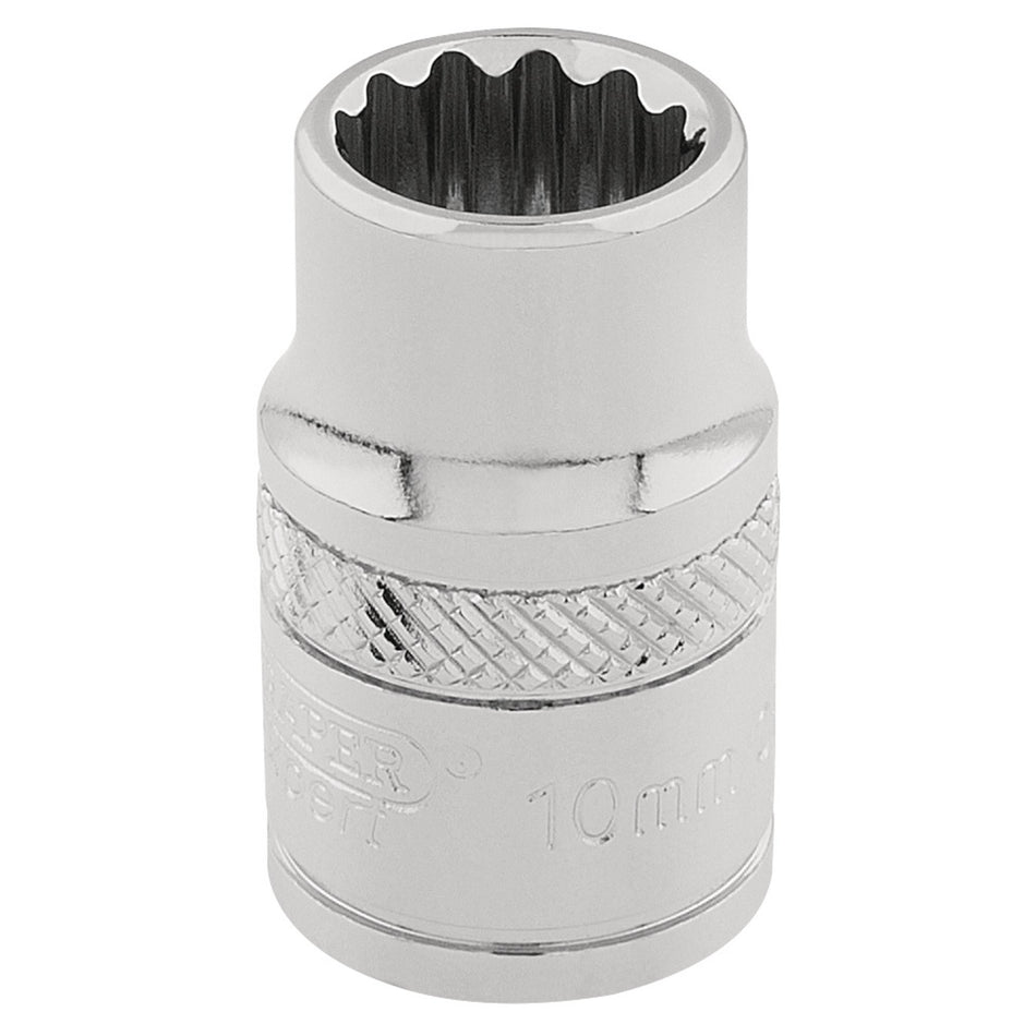 DRAPER 3/8" Square Drive Hi-Torq 12 Point Socket (10mm): Model No. D-MM/B