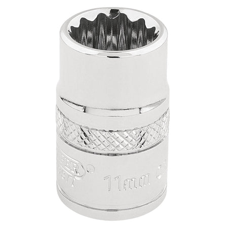 DRAPER 3/8" Square Drive Hi-Torq 12 Point Socket (11mm): Model No. D-MM/B