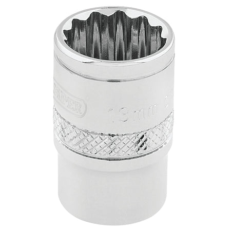 DRAPER 3/8" Square Drive Hi-Torq 12 Point Socket (13mm): Model No. D-MM/B