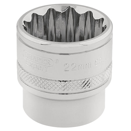 DRAPER 3/8" Square Drive Hi-Torq 12 Point Socket (22mm): Model No. D-MM/B